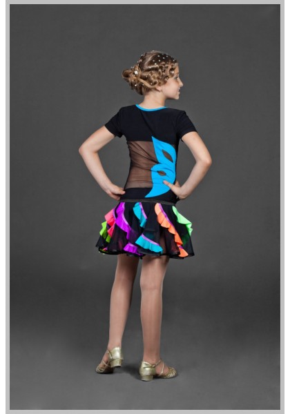 dance skirt - Girls Latin Skirt 01