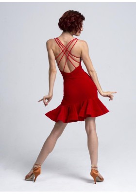 Latin Skirt 16 Red