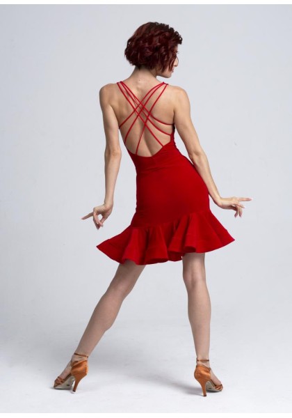 dance skirt - Latin Skirt 16 Red- Primabella DanceWear dance skirt - Latin Skirt 16 Red