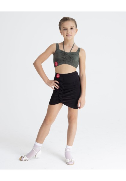 dance skirt - Latin Skirt 03- Primabella DanceWear dance skirt - Latin Skirt 22 K Black