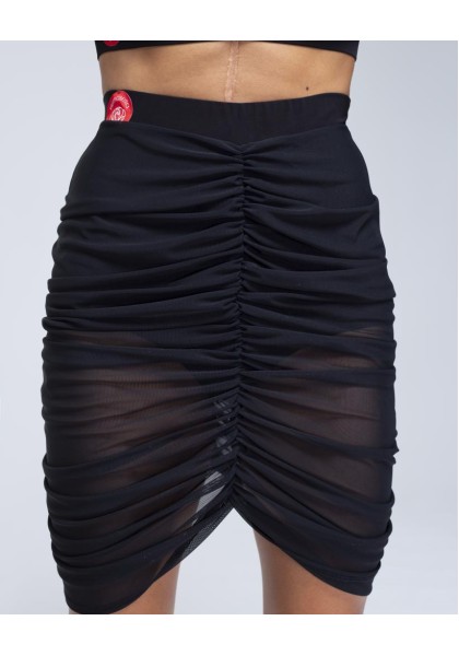 dance skirt - Latin Skirt 06 Black
