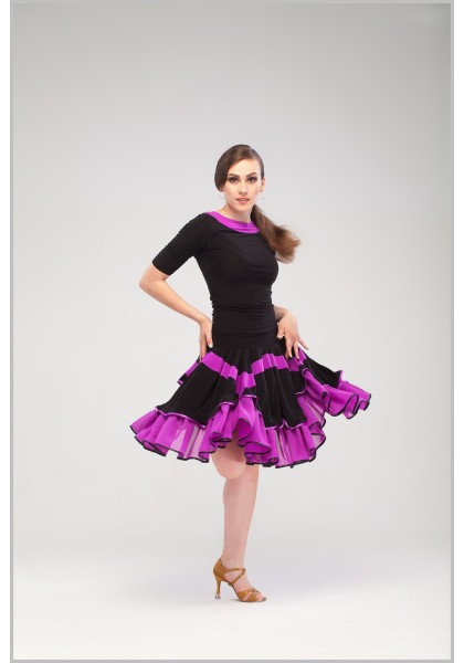 dance skirt - Girls Latin Skirt 02
